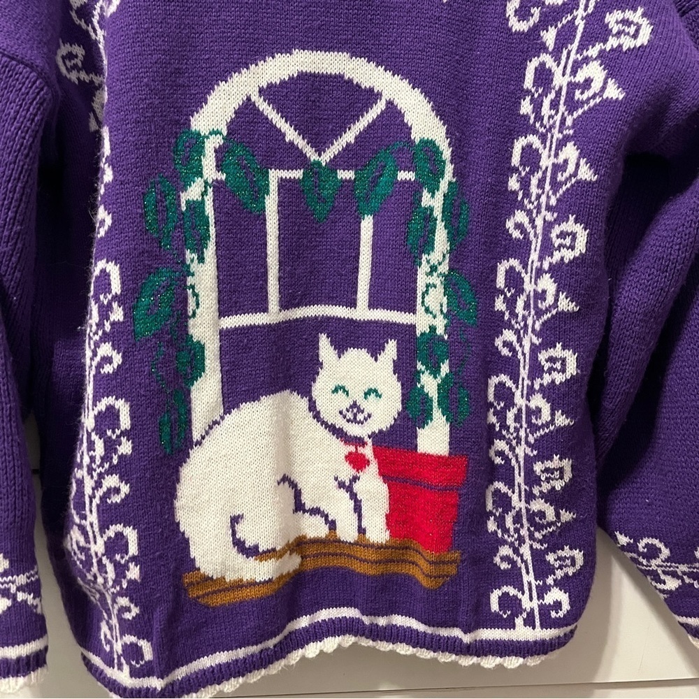Vintage Cat Knit Sweater - Picture 4 of 6